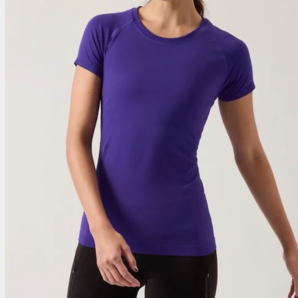 Athleta NWT Momentum Seamless Tee Size L